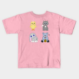 Cute Baby Animals Kids T-Shirt